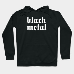 black metal gothic logo Hoodie